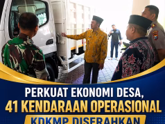 Perkuat Ekonomi Desa ,41 Kendaraan Operasional KDKMP Diserahkan