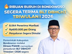 Ribuan Buruh di Bondowoso Segera Terima BLT DBHCHT Triwulan I, Dinsos P3AKB Matangkan Administrasi