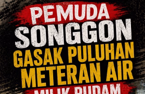 Pemuda Songgon Gasak Puluhan Meteran Air Milik PUDAM