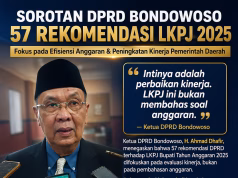 DPRD Bondowoso Soroti Efisiensi Anggaran dan Kinerja dalam 57 Rekomendasi LKPJ Bupati 2025