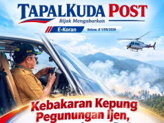 Kebakaran Kepung Pegunungan Ijen, Pemkab Bondowoso Perkuat Operasi Udara ,Bupati-Wabup Pantau Sebaran Api dari Udara