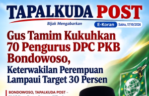 Gus Tamim Kukuhkan 70 Pengurus DPC PKB Bondowoso, Keterwakilan Perempuan Lampaui Target 30 Persen
