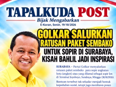 Golkar Salurkan Ratusan Paket Sembako untuk Sopir di Surabaya, Kisah Bahlil Jadi Inspirasi